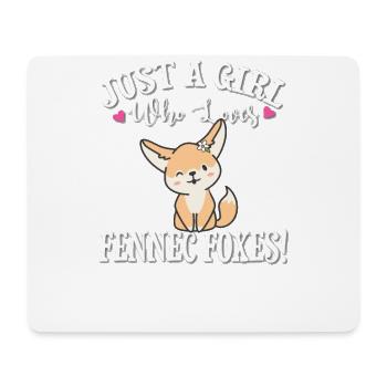 Fennec Fox - Mouse Pad (horizontal) - white - Front