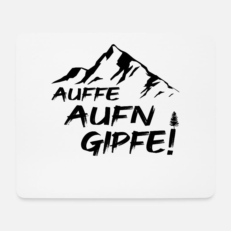 Der Berg Ruft - Mousepad (Querformat) - Weiß