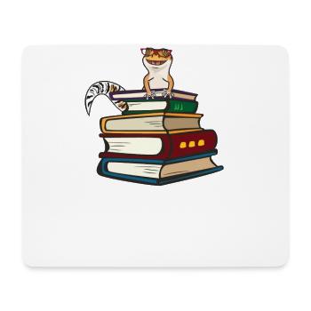 Leopardgecko - Mousepad (Querformat) - Weiß - Vorne