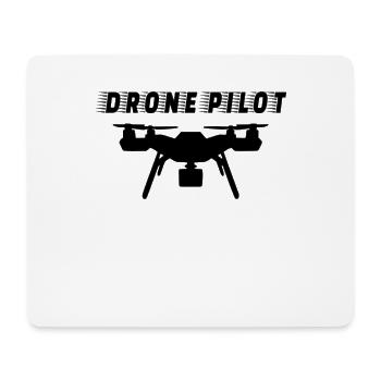DRONE: Pilote de drone - Tapis de souris (format paysage) - blanc - Devant