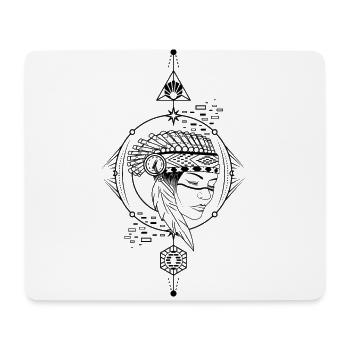 squaw indienne - Tapis de souris (format paysage) - blanc - Devant