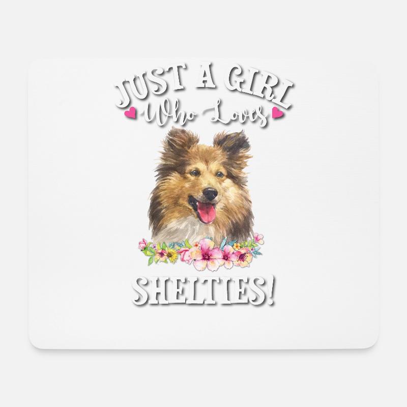 Sheltie - Mousepad (Querformat) - Weiß