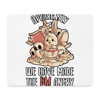 Tabletop Gaming Pen and Paper RPG Hase - Mousepad (Querformat) - Weiß - Vorne