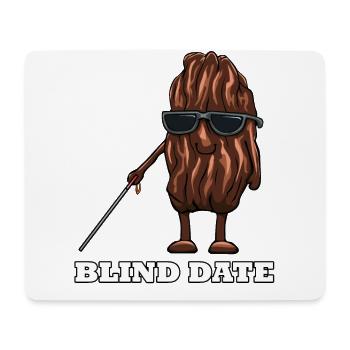 Blind Date Dattel Vegan Vegetarier Tierschützer - Mousepad (Querformat) - Weiß - Vorne