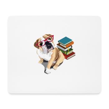 Englische Bulldogge - Mousepad (Querformat) - Weiß - Vorne
