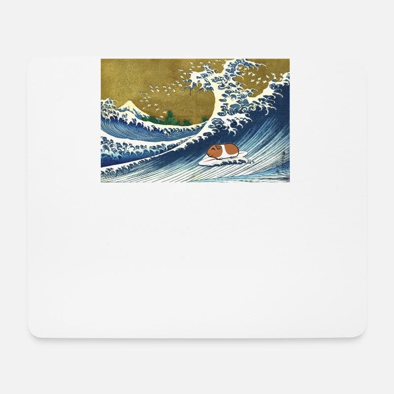 Meerschweinchen - Mousepad (Querformat) - Weiß
