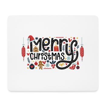 Merry Christmas Weihnachten Design Geschenk - Mousepad (Querformat) - Weiß - Vorne