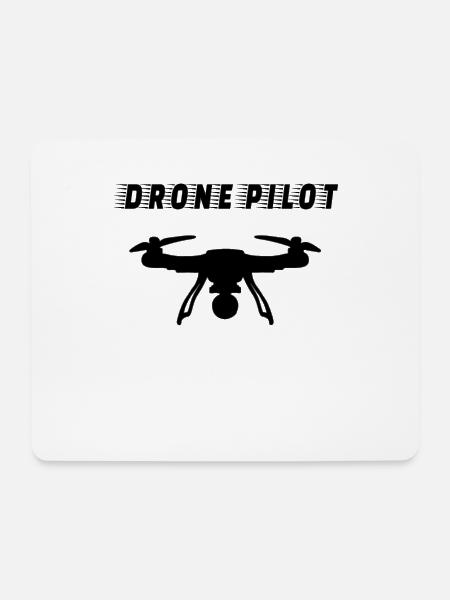 DRONE: Drone Pilot - Mousepad (Querformat) - Weiß