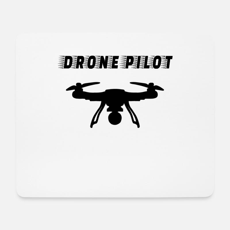 DRONE: Drone Pilot - Mousepad (Querformat) - Weiß