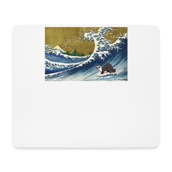 Frettchen - Mousepad (Querformat) - Weiß - Vorne