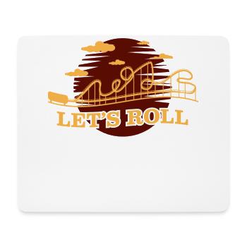 Achterbahn, Achterbahn Herzschlag, G Kräfte - Mousepad (Querformat) - Weiß - Vorne