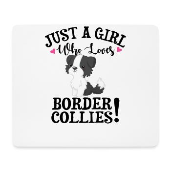 Border Collie - Mouse Pad (horizontal) - white - Front