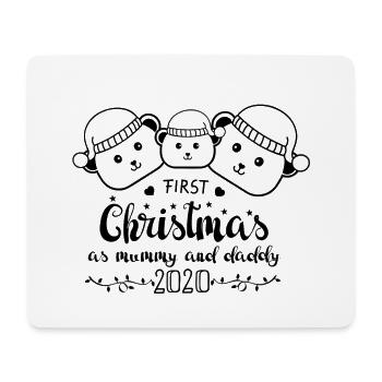 Christmas Gift Funny 2020 Family Mum Dad - Mouse Pad (horizontal) - white - Front