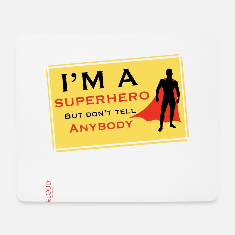 Superhero - Mouse Pad (horizontal) - white