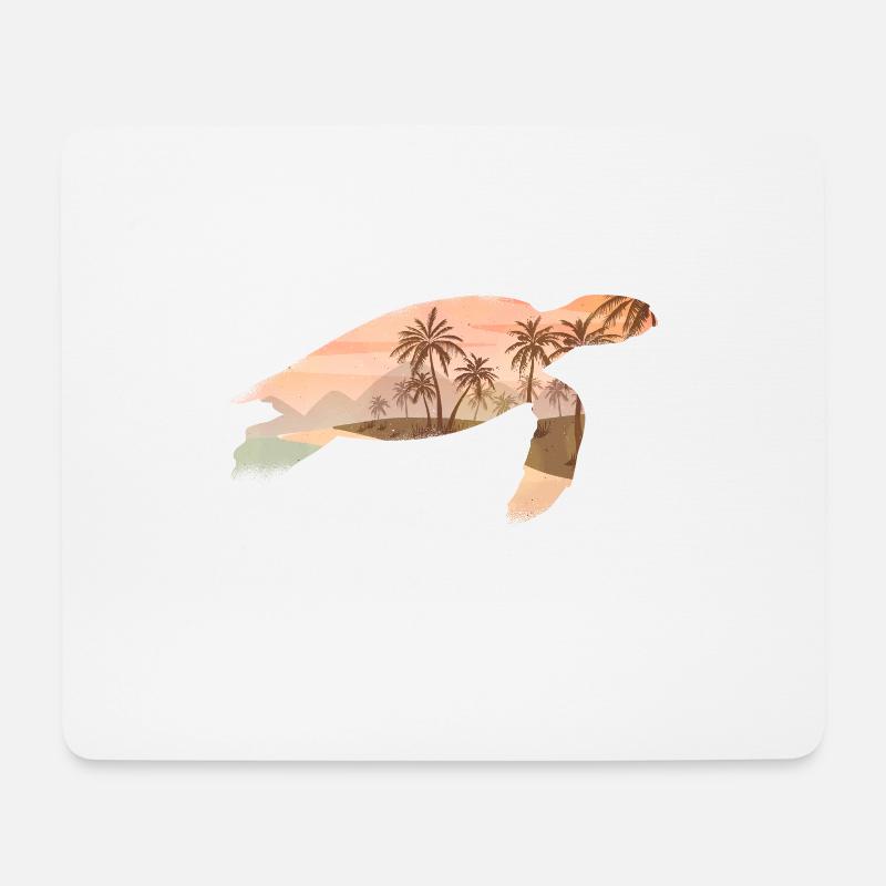 Schildkröte Schildkröten Geschenke - Mousepad (Querformat) - Weiß