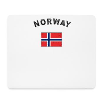 Norway Norwegian flag flag - Mouse Pad (horizontal) - white - Front