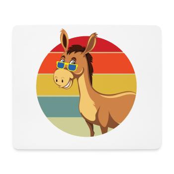 Esel, Esel Maultier, süßer Esel - Mousepad (Querformat) - Weiß - Vorne