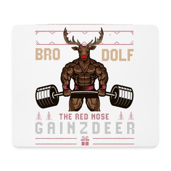 Christmas Gym, Christmas Gym happy Liftmas, - Mouse Pad (horizontal) - white - Front