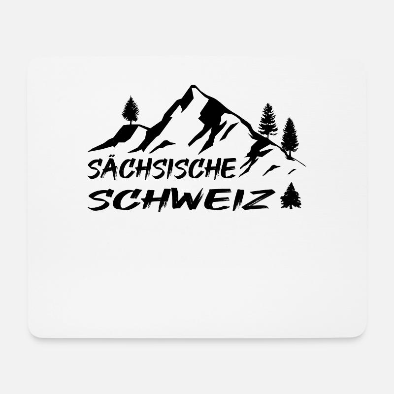 Sächsische Schweiz - Mousepad (Querformat) - Weiß