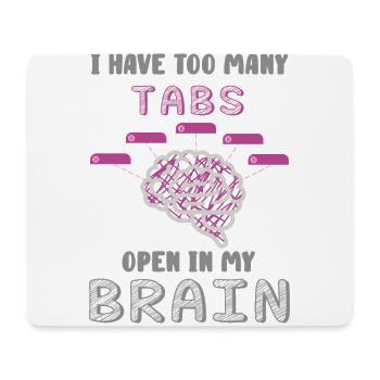 adhd, adhd öffnen, Kaffee, - Mousepad (Querformat) - Weiß - Vorne