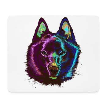 Splash Schipperke Hund - Mousepad (Querformat) - Weiß - Vorne