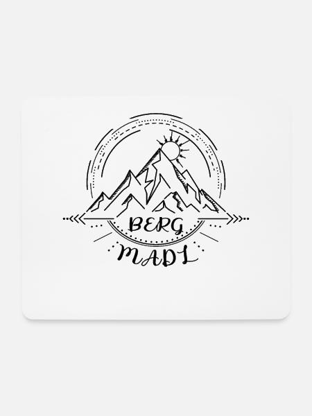Berg Madl - Mousepad (Querformat) - Weiß
