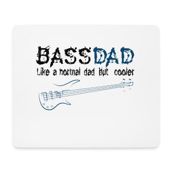 Bass Gitarist Papa - Mousepad (Querformat) - Weiß - Vorne