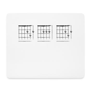 Gitarristen Papa - Mousepad (Querformat) - Weiß - Vorne
