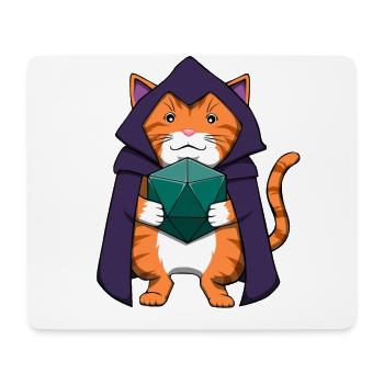 Pen and Paper Katze RPG Tabletop Spielleiter - Mousepad (Querformat) - Weiß - Vorne
