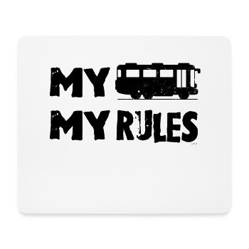 Busfahrer - Mousepad (Querformat) - Weiß - Vorne