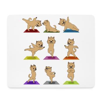 Yoga Mats Norwich Terrier Dog - Mouse Pad (horizontal) - white - Front