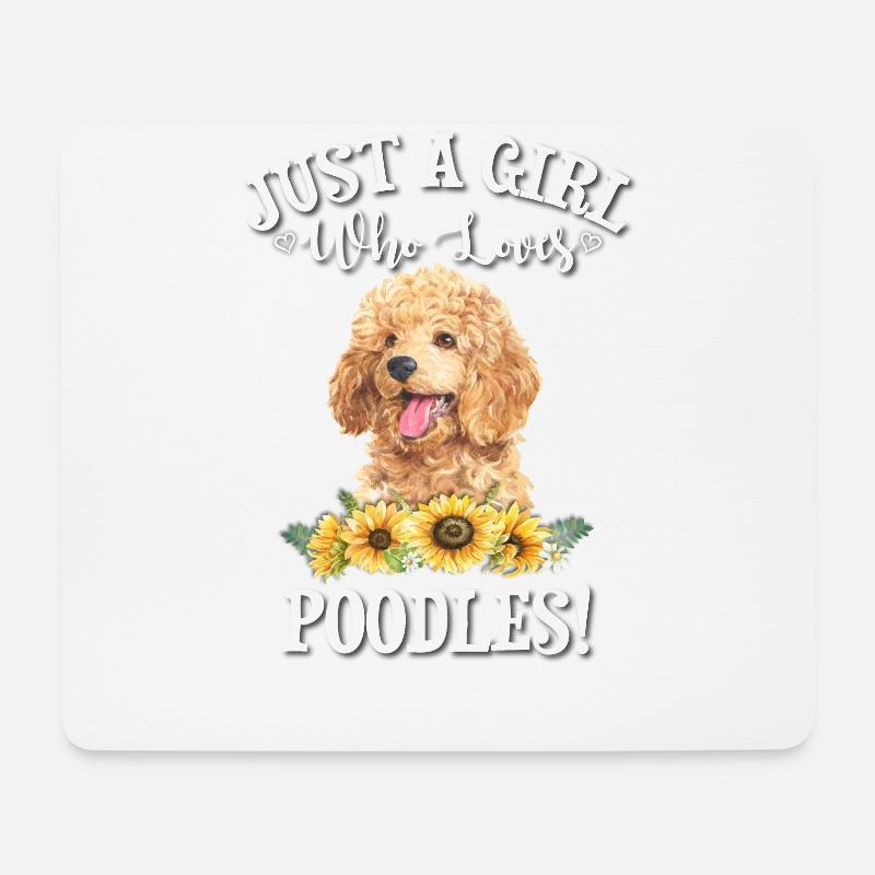 Poodle - Mouse Pad (horizontal) - white