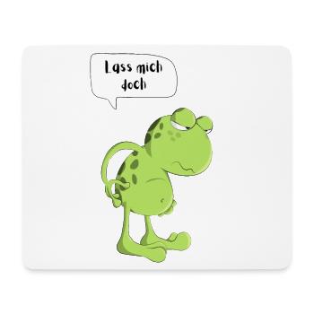 Lass mich doch Frosch Morgenmuffel Müde Kröte Frog - Mousepad (Querformat) - Weiß - Vorne
