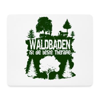 Forest bathing shinrinyoku - Mouse Pad (horizontal) - white - Front