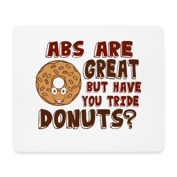 Donat abs - Mouse Pad (horizontal) - white - Front
