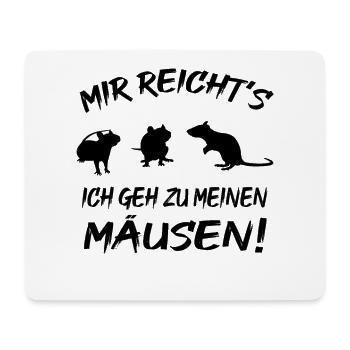 Meine Mäusen - Mousepad (Querformat) - Weiß - Vorne
