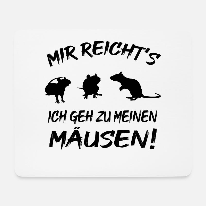 Meine Mäusen - Mousepad (Querformat) - Weiß