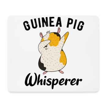 GUINÉE COCHON: Whisperer de cochon d'Inde - Tapis de souris (format paysage) - blanc - Devant