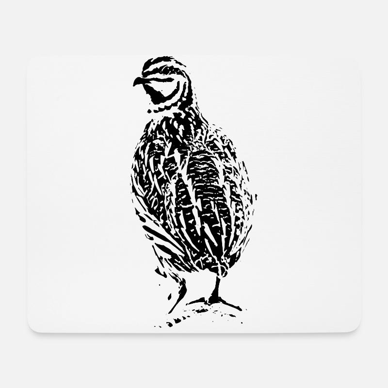 Wachtel Design - Mousepad (Querformat) - Weiß