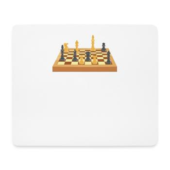 Cadeau d'échecs d'échecs - Tapis de souris (format paysage) - blanc - Devant