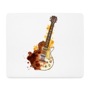 Bass guitar bass player - Mouse Pad (horizontal) - white - Front