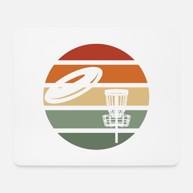 Disc Golf Geschenk - Mousepad (Querformat) - Weiß