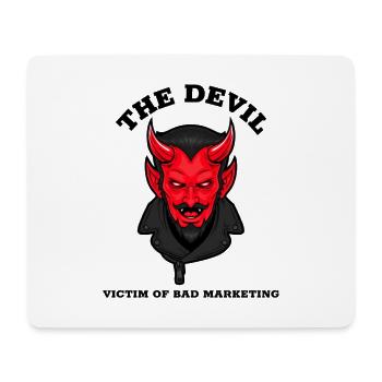 LE DIABLE - VICTIME D'UN MAUVAIS MARKETING - Tapis de souris (format paysage) - blanc - Devant