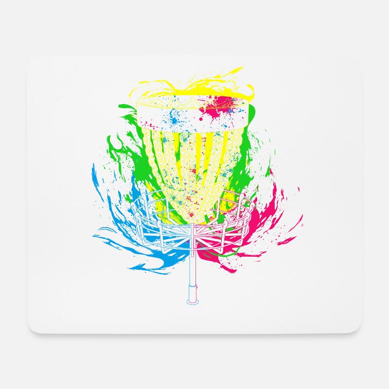 Splash Disc Golf - Mousepad (Querformat) - Weiß