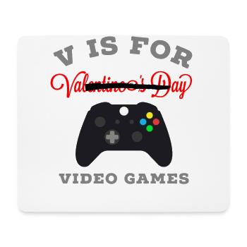 Valentinstag, Valentinstag, Valentinstag - Mousepad (Querformat) - Weiß - Vorne