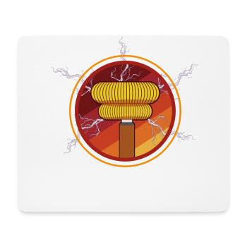 Tesla Nikola, Tesla Nikola Nikola, Energie, - Mousepad (Querformat) - Weiß - Vorne