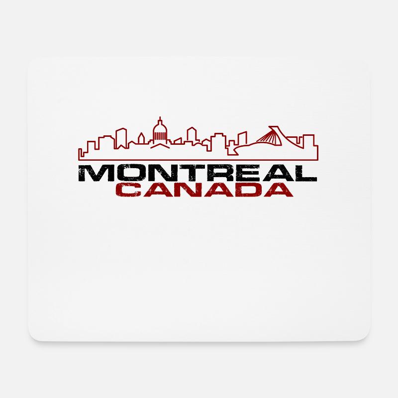Montreal - Mousepad (Querformat) - Weiß