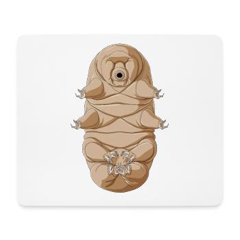 Funny Meditate Tardigrade - Mouse Pad (horizontal) - white - Front