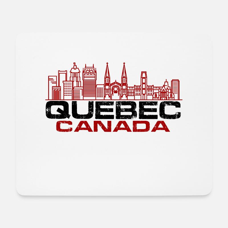 Quebec skyline - Mousepad (Querformat) - Weiß