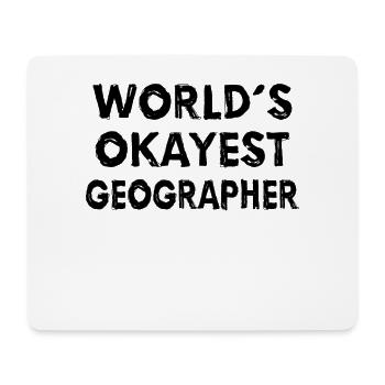 GEOGRAPHY: Geographer - Mouse Pad (horizontal) - white - Front